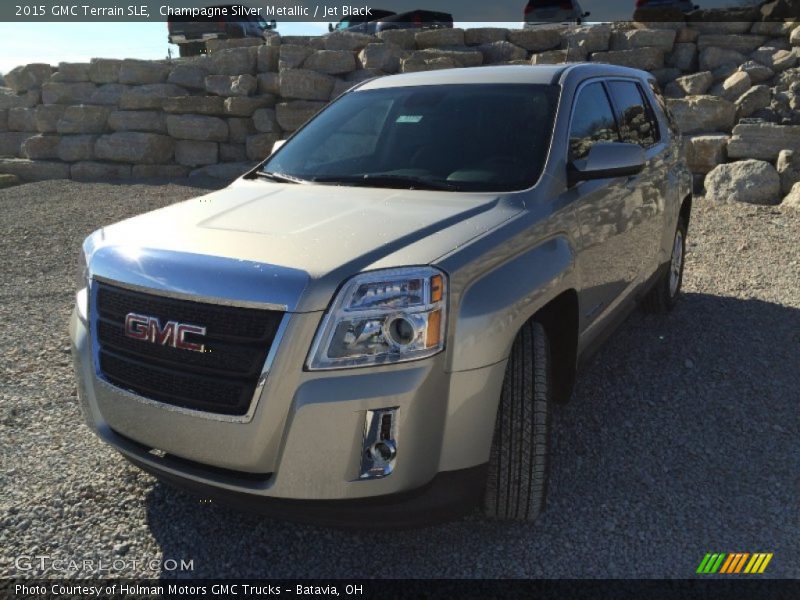Champagne Silver Metallic / Jet Black 2015 GMC Terrain SLE