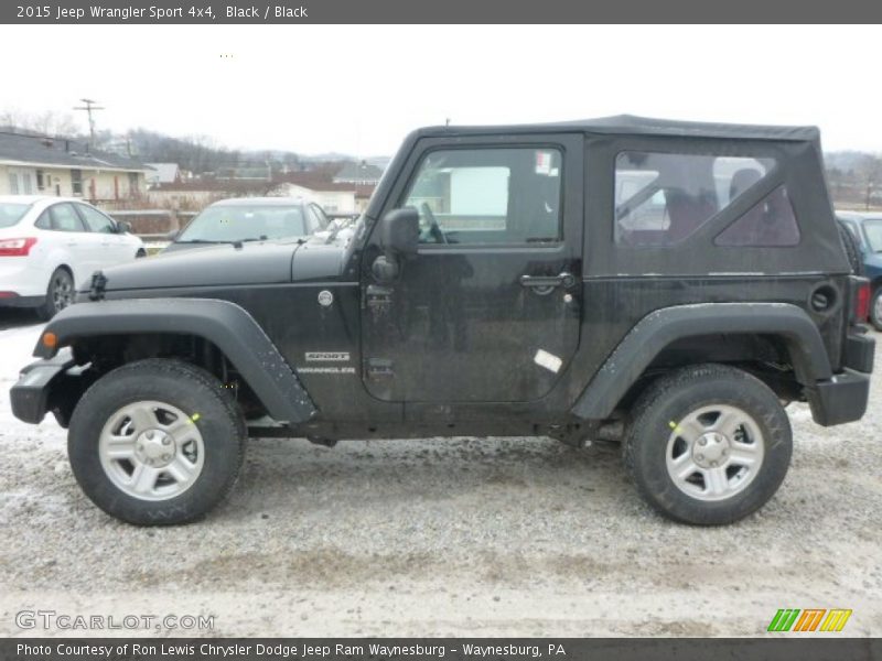 Black / Black 2015 Jeep Wrangler Sport 4x4