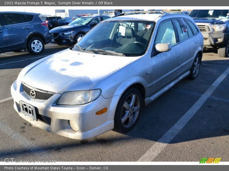Sunlight Silver Metallic / Off Black 2003 Mazda Protege 5 Wagon