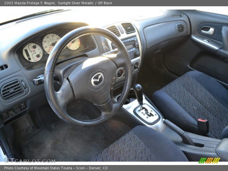 Sunlight Silver Metallic / Off Black 2003 Mazda Protege 5 Wagon