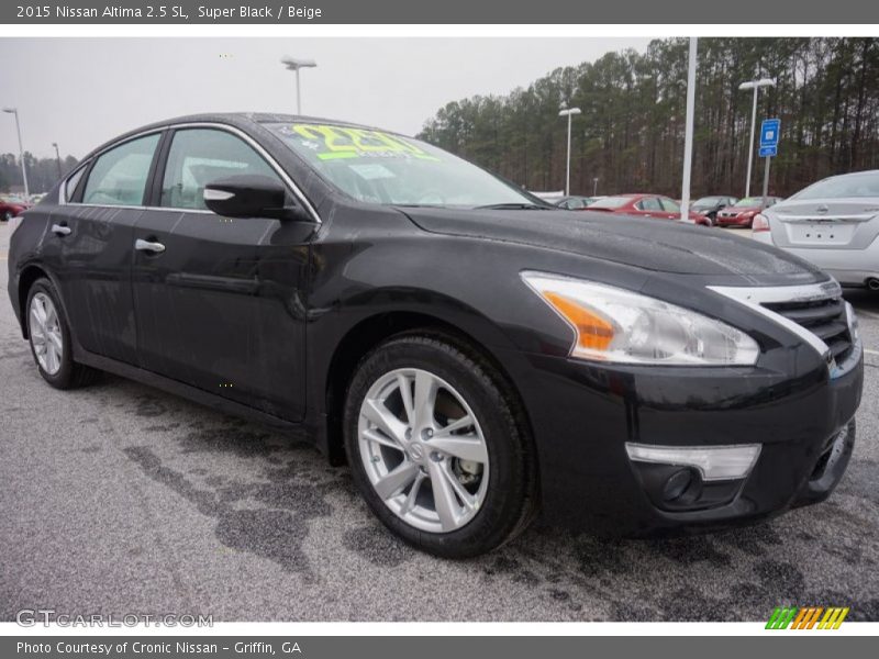 Super Black / Beige 2015 Nissan Altima 2.5 SL