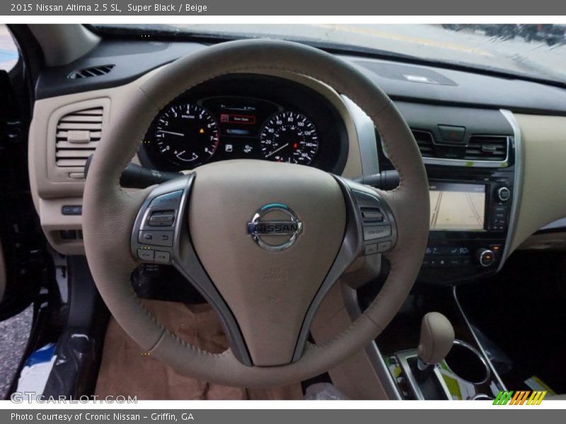 Super Black / Beige 2015 Nissan Altima 2.5 SL
