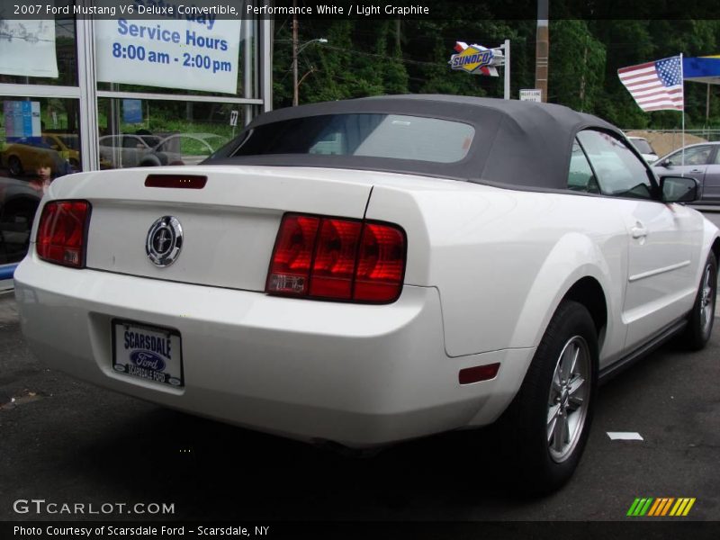 Performance White / Light Graphite 2007 Ford Mustang V6 Deluxe Convertible