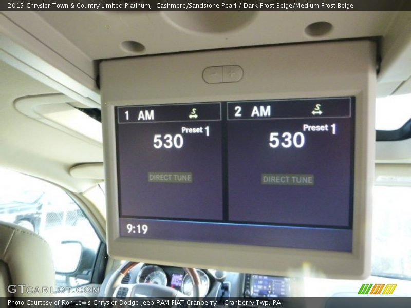 Cashmere/Sandstone Pearl / Dark Frost Beige/Medium Frost Beige 2015 Chrysler Town & Country Limited Platinum