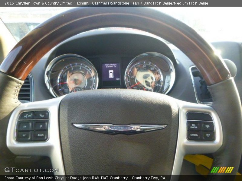 Cashmere/Sandstone Pearl / Dark Frost Beige/Medium Frost Beige 2015 Chrysler Town & Country Limited Platinum