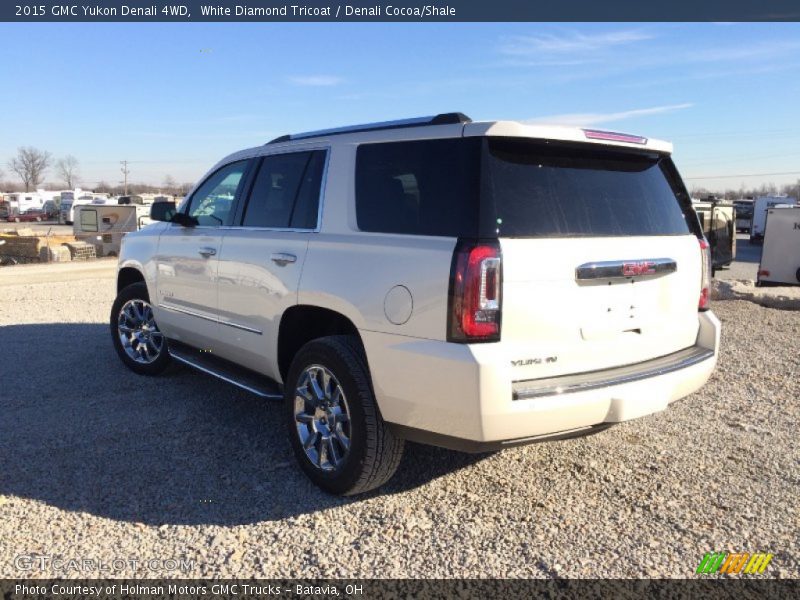 White Diamond Tricoat / Denali Cocoa/Shale 2015 GMC Yukon Denali 4WD