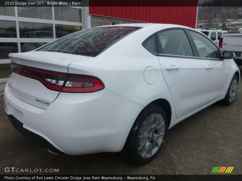 Bright White / Black 2015 Dodge Dart SXT