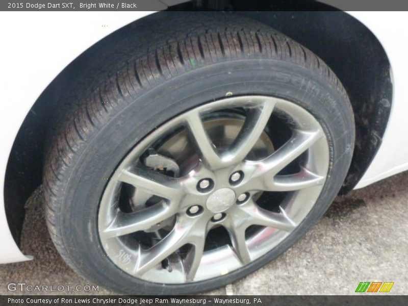 Bright White / Black 2015 Dodge Dart SXT
