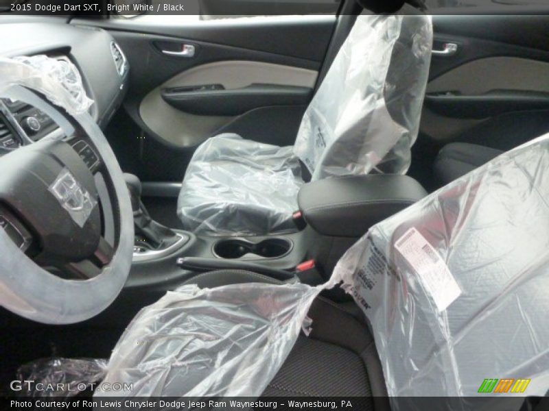 Bright White / Black 2015 Dodge Dart SXT