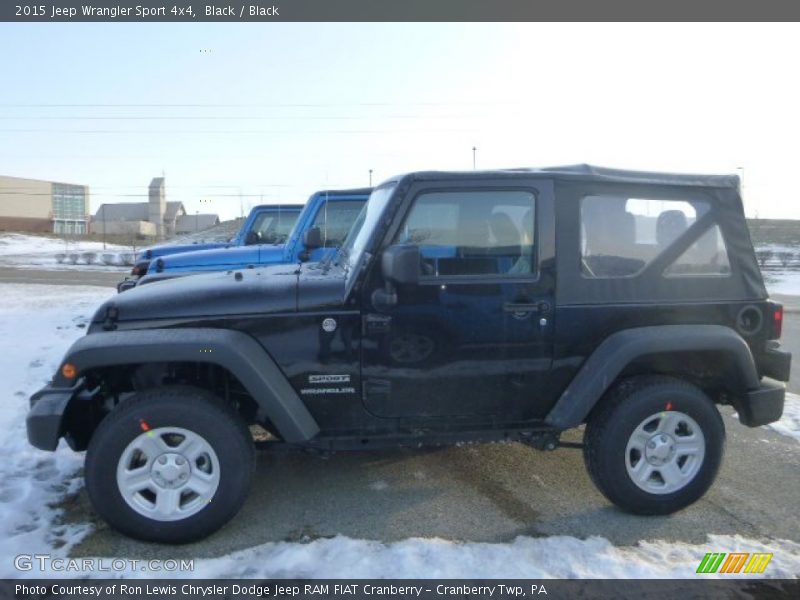 Black / Black 2015 Jeep Wrangler Sport 4x4