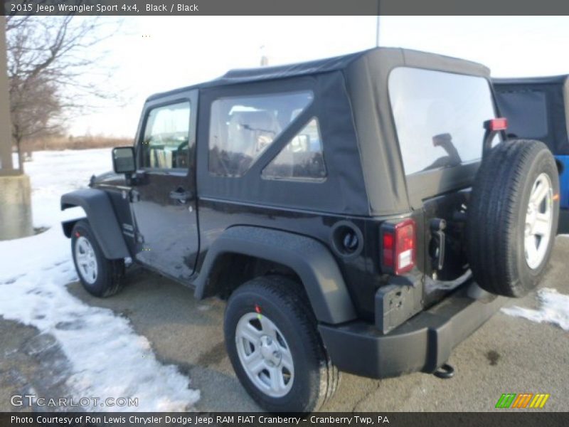 Black / Black 2015 Jeep Wrangler Sport 4x4