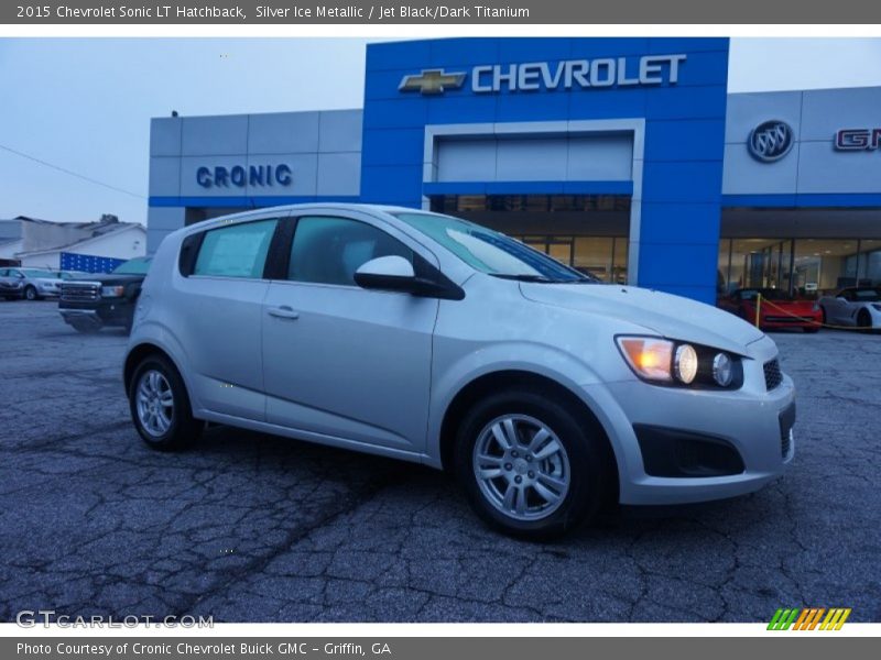 Silver Ice Metallic / Jet Black/Dark Titanium 2015 Chevrolet Sonic LT Hatchback