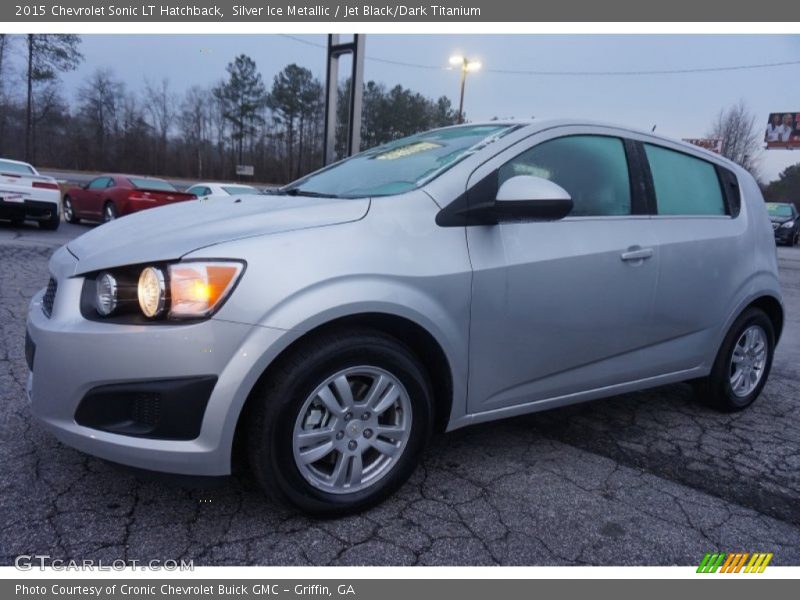 Silver Ice Metallic / Jet Black/Dark Titanium 2015 Chevrolet Sonic LT Hatchback
