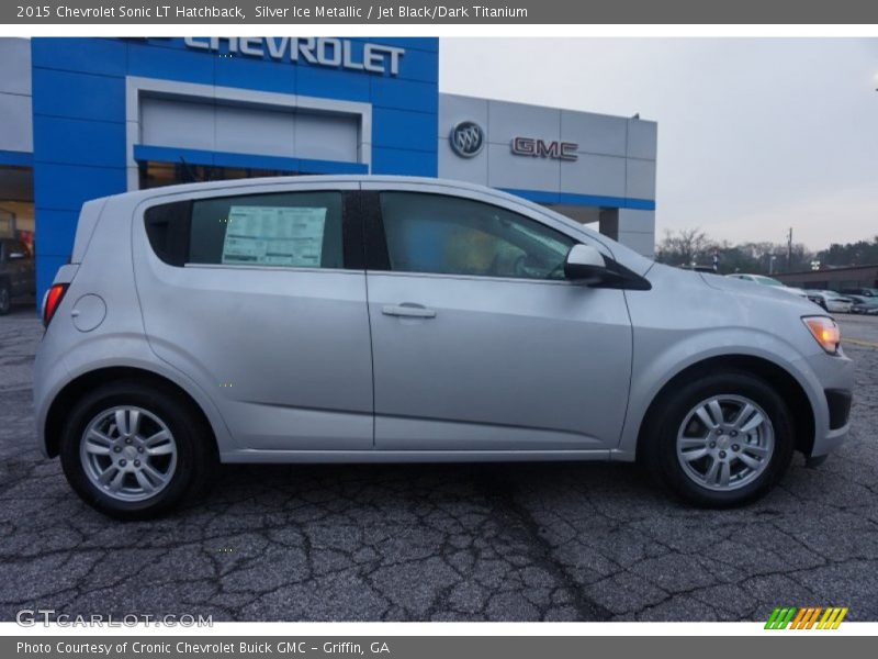 Silver Ice Metallic / Jet Black/Dark Titanium 2015 Chevrolet Sonic LT Hatchback