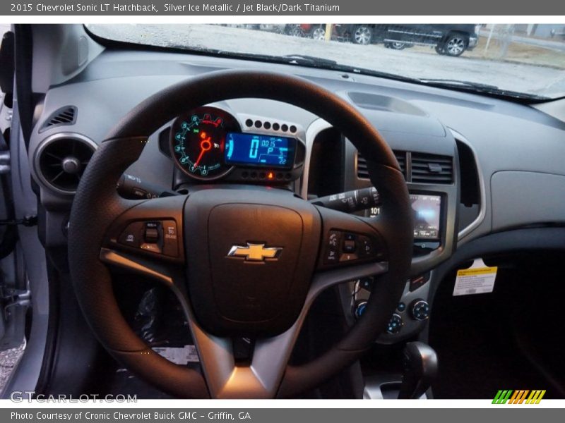 Silver Ice Metallic / Jet Black/Dark Titanium 2015 Chevrolet Sonic LT Hatchback