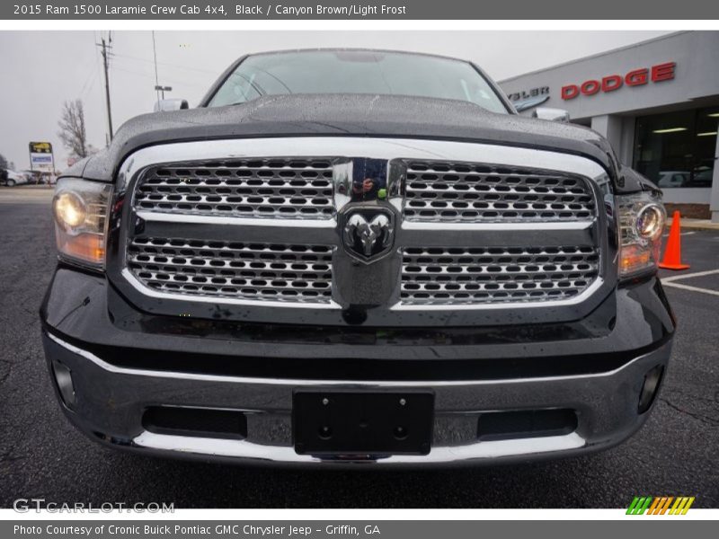Black / Canyon Brown/Light Frost 2015 Ram 1500 Laramie Crew Cab 4x4
