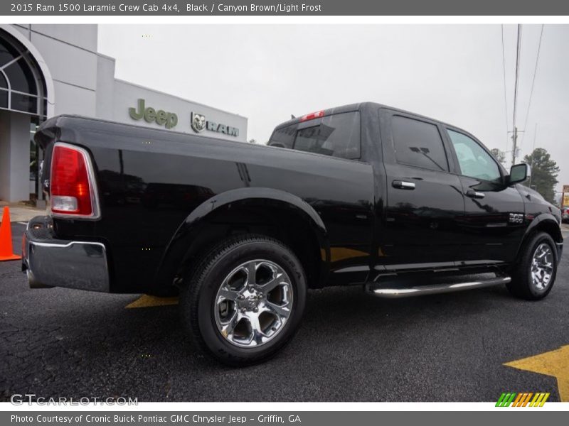 Black / Canyon Brown/Light Frost 2015 Ram 1500 Laramie Crew Cab 4x4