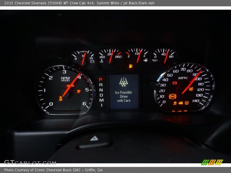 Summit White / Jet Black/Dark Ash 2015 Chevrolet Silverado 2500HD WT Crew Cab 4x4