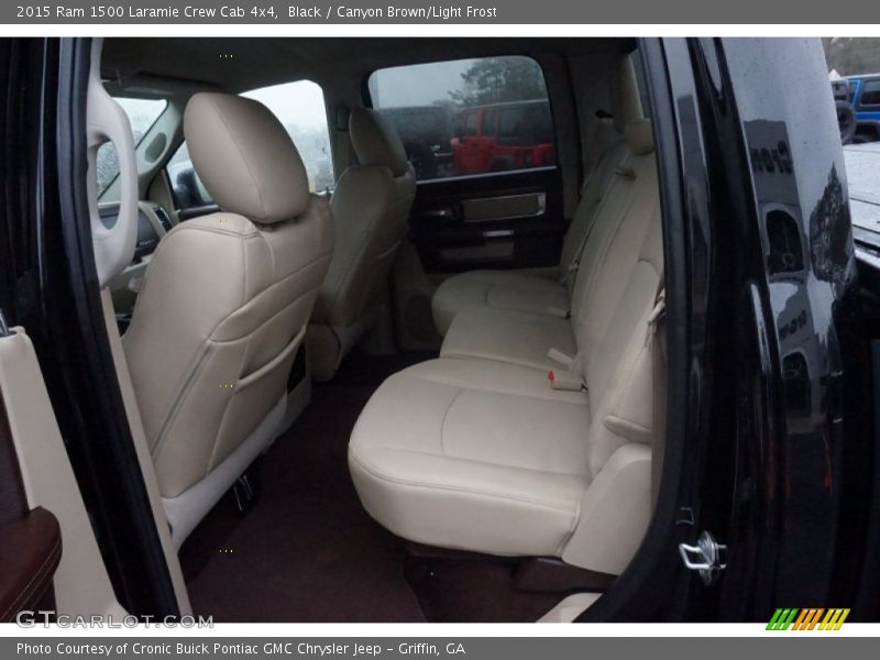 Black / Canyon Brown/Light Frost 2015 Ram 1500 Laramie Crew Cab 4x4