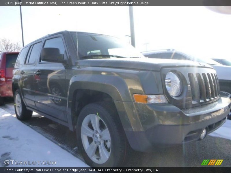 Eco Green Pearl / Dark Slate Gray/Light Pebble Beige 2015 Jeep Patriot Latitude 4x4