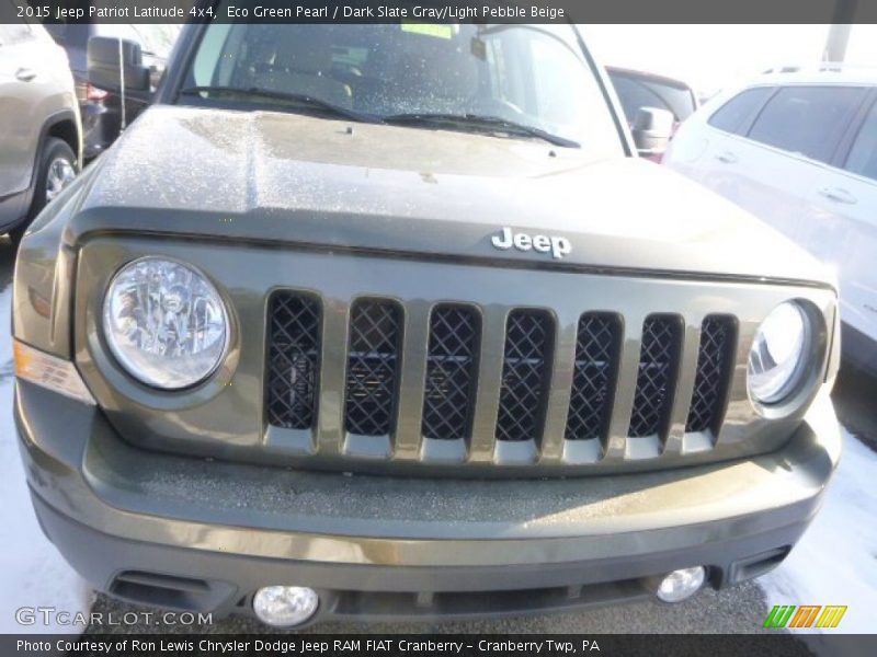Eco Green Pearl / Dark Slate Gray/Light Pebble Beige 2015 Jeep Patriot Latitude 4x4