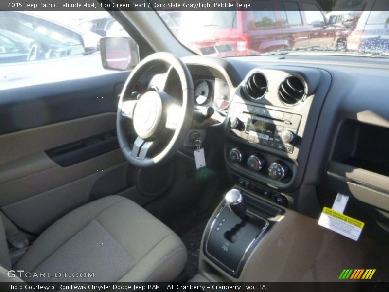Eco Green Pearl / Dark Slate Gray/Light Pebble Beige 2015 Jeep Patriot Latitude 4x4