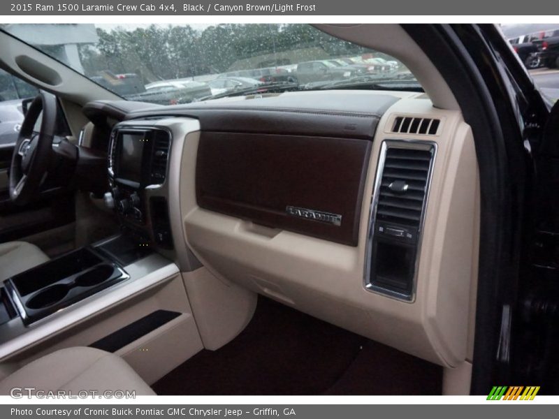 Black / Canyon Brown/Light Frost 2015 Ram 1500 Laramie Crew Cab 4x4
