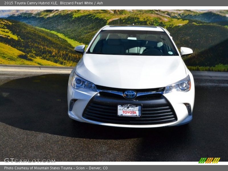 Blizzard Pearl White / Ash 2015 Toyota Camry Hybrid XLE