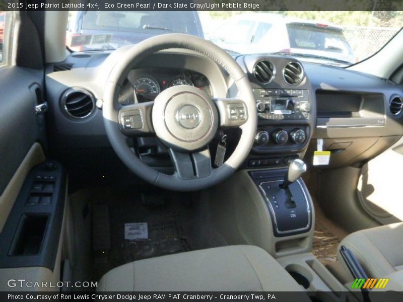 Eco Green Pearl / Dark Slate Gray/Light Pebble Beige 2015 Jeep Patriot Latitude 4x4