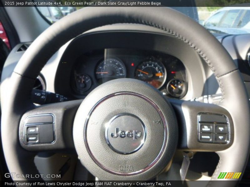 Eco Green Pearl / Dark Slate Gray/Light Pebble Beige 2015 Jeep Patriot Latitude 4x4