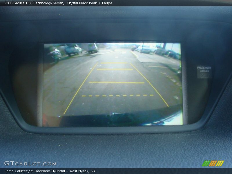 Crystal Black Pearl / Taupe 2012 Acura TSX Technology Sedan