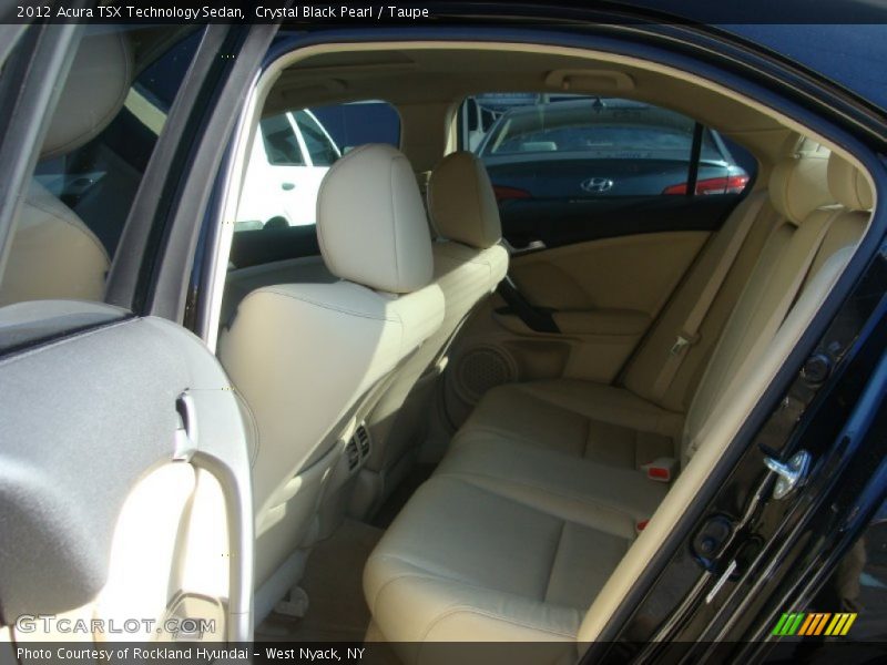 Crystal Black Pearl / Taupe 2012 Acura TSX Technology Sedan