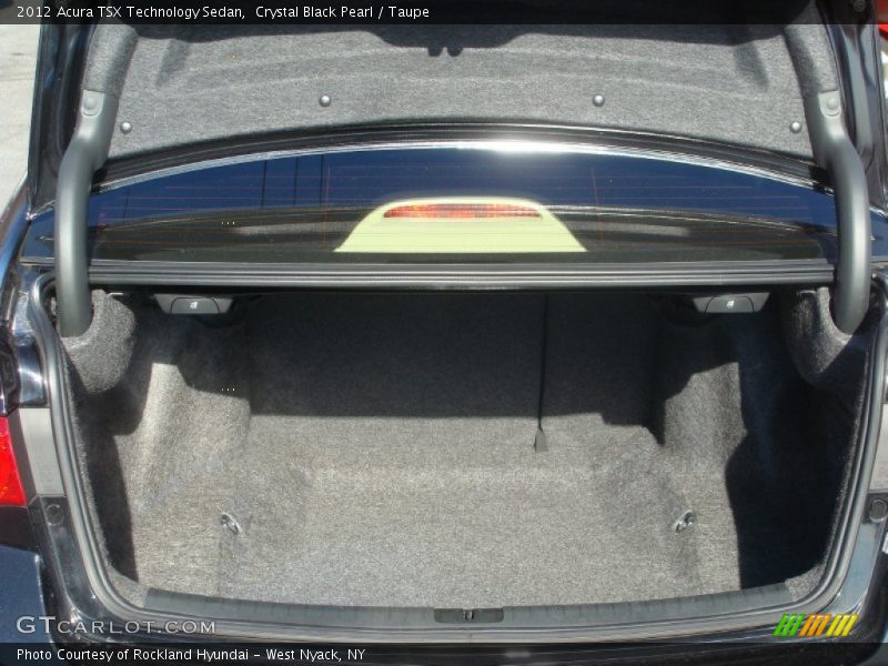 Crystal Black Pearl / Taupe 2012 Acura TSX Technology Sedan