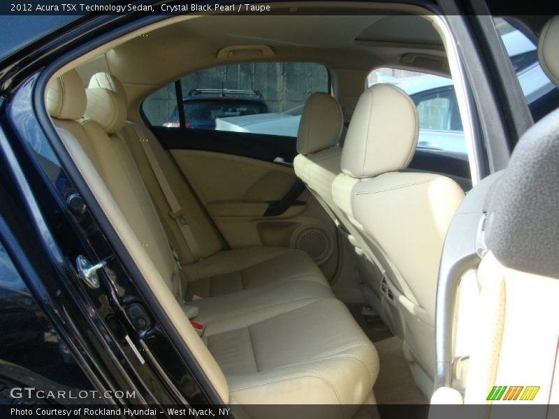 Crystal Black Pearl / Taupe 2012 Acura TSX Technology Sedan