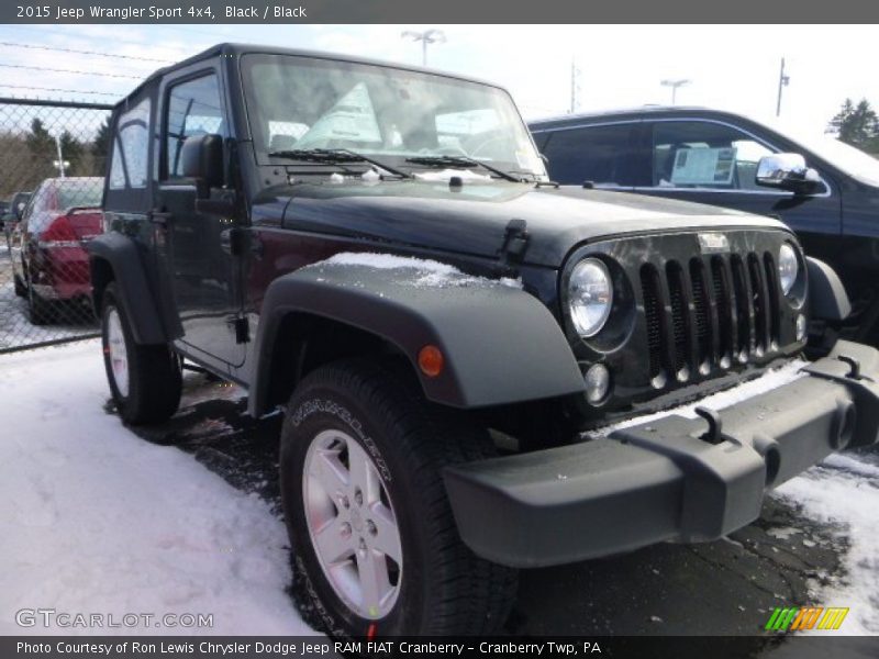 Black / Black 2015 Jeep Wrangler Sport 4x4