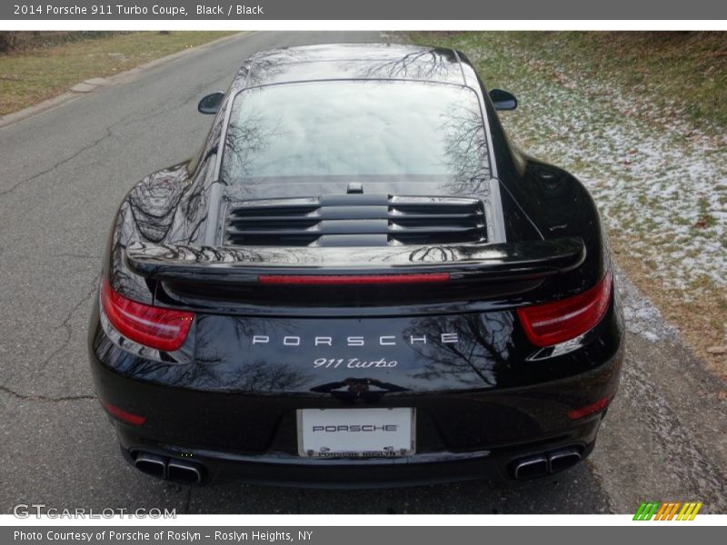 Black / Black 2014 Porsche 911 Turbo Coupe