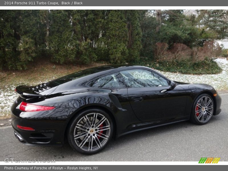 Black / Black 2014 Porsche 911 Turbo Coupe