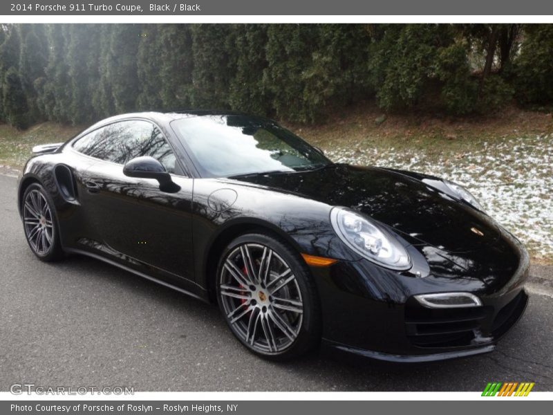 Black / Black 2014 Porsche 911 Turbo Coupe