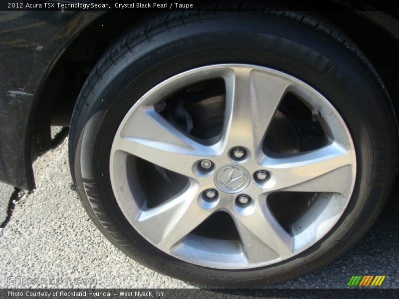 Crystal Black Pearl / Taupe 2012 Acura TSX Technology Sedan