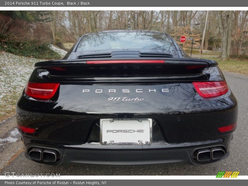 Black / Black 2014 Porsche 911 Turbo Coupe