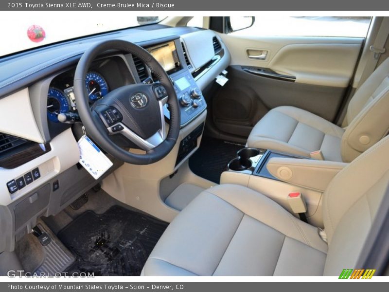 Creme Brulee Mica / Bisque 2015 Toyota Sienna XLE AWD
