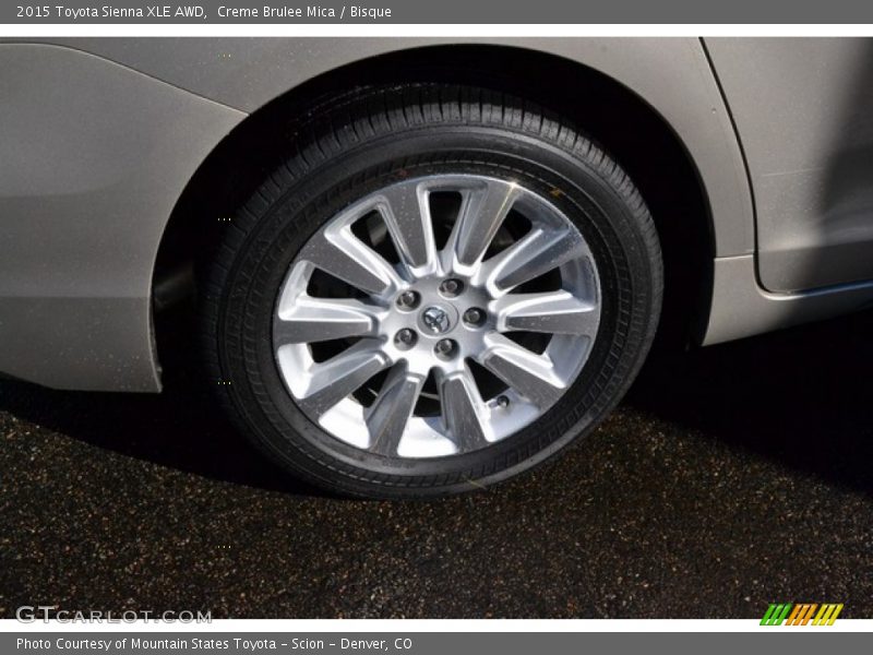  2015 Sienna XLE AWD Wheel