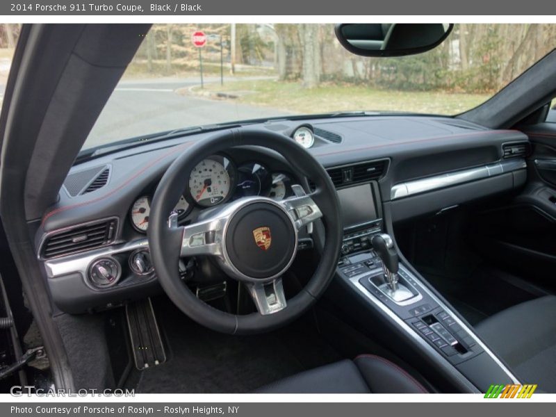 Black / Black 2014 Porsche 911 Turbo Coupe