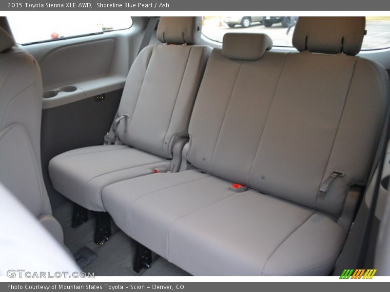 Rear Seat of 2015 Sienna XLE AWD
