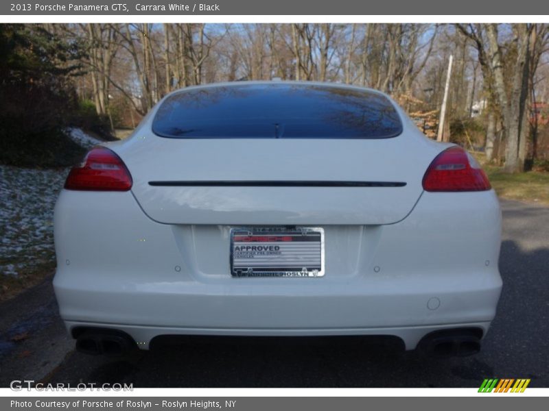 Carrara White / Black 2013 Porsche Panamera GTS