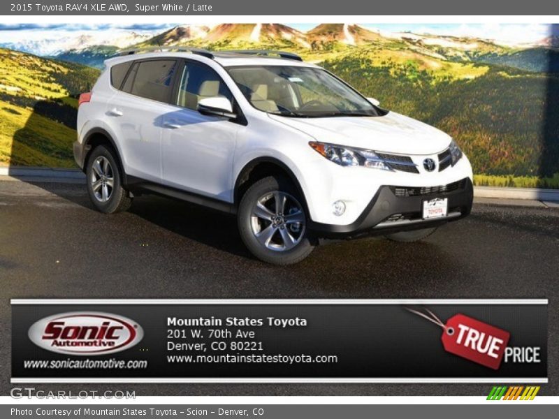 Super White / Latte 2015 Toyota RAV4 XLE AWD