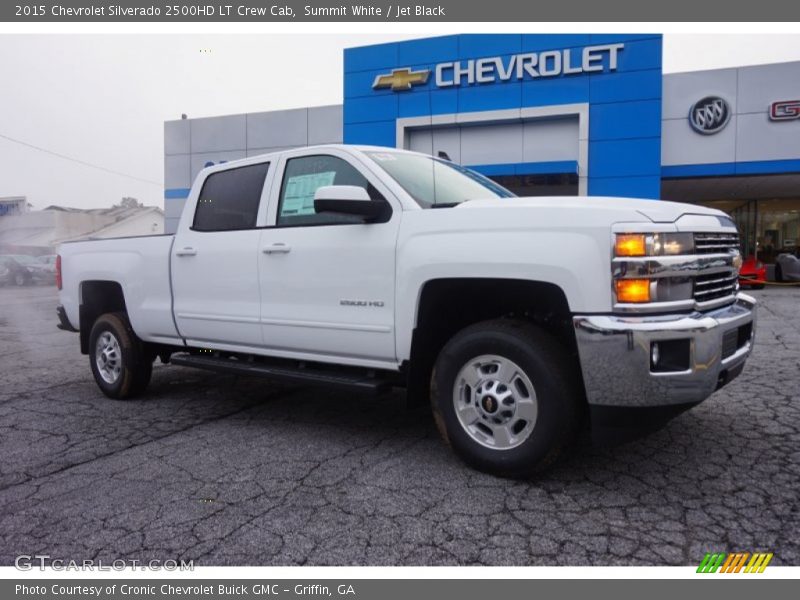 Summit White / Jet Black 2015 Chevrolet Silverado 2500HD LT Crew Cab