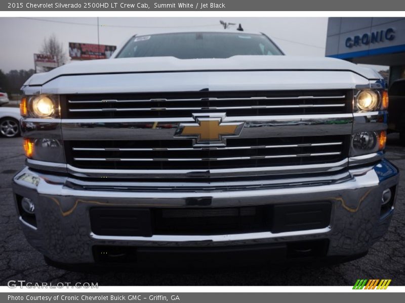 Summit White / Jet Black 2015 Chevrolet Silverado 2500HD LT Crew Cab