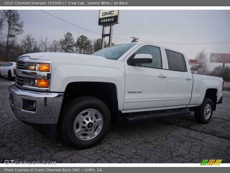 Summit White / Jet Black 2015 Chevrolet Silverado 2500HD LT Crew Cab