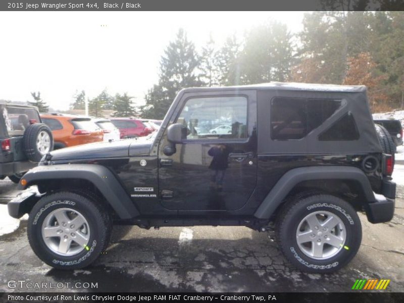 Black / Black 2015 Jeep Wrangler Sport 4x4